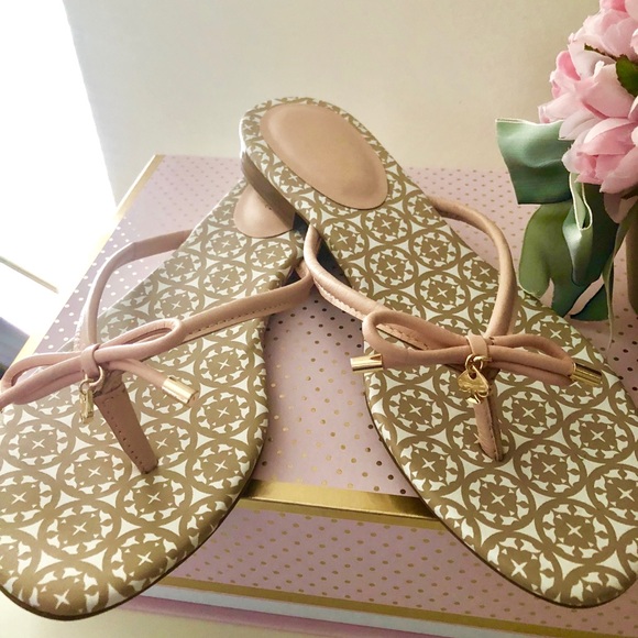 ๐NWOT Kate Spade Mistic PaleNappa Leather Sandals - Picture 2 of 8